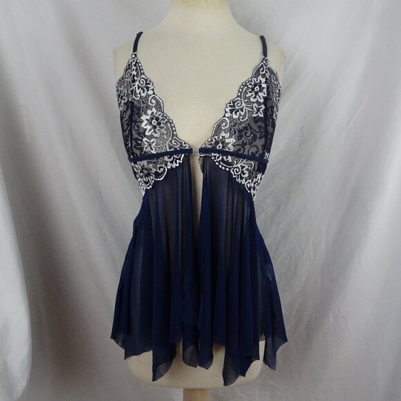 Other - Women Sexy Baby doll Navy Lingerie Top Size S